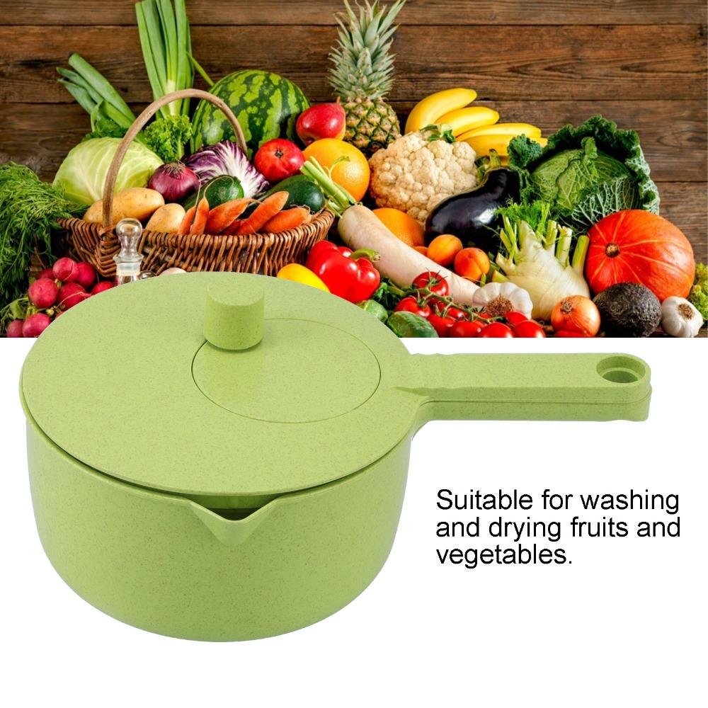 Ergonomic Design Salad Spinner Plastic Vegetable Washing Basket Vegetable Dehydrator Kitchen