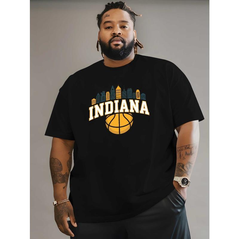 

Men S Printed T-Shirts from Indiana for Outdoor Activities And Casual Wear, Featuring The Latest Styles in Plus Sizes with a Loose Fit XL чорний