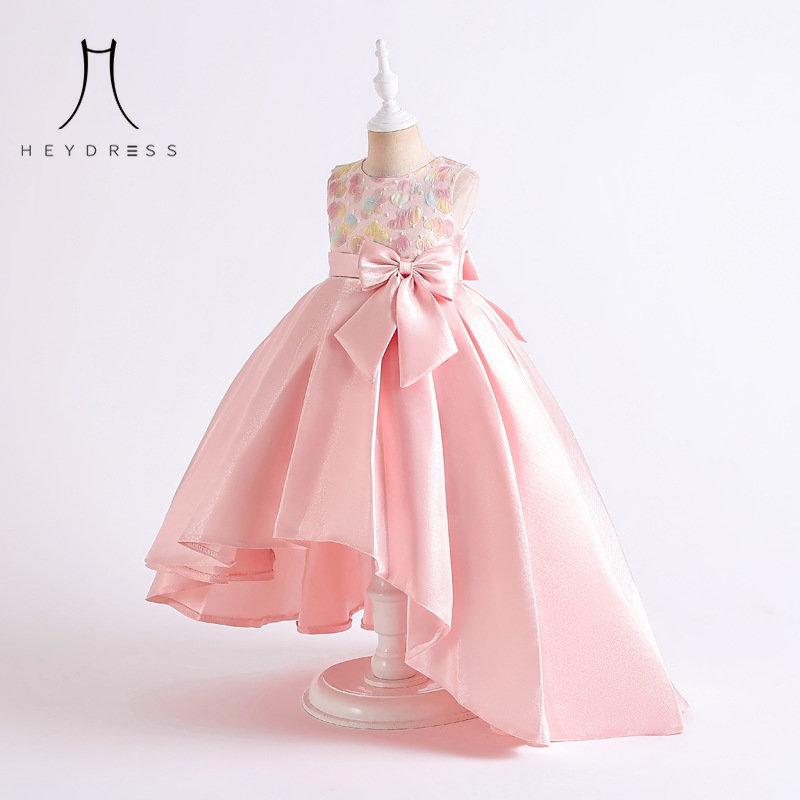 Dziewczęca sukienka księżniczki Nowe dzieci Nieregularna sukienka wieczorowa