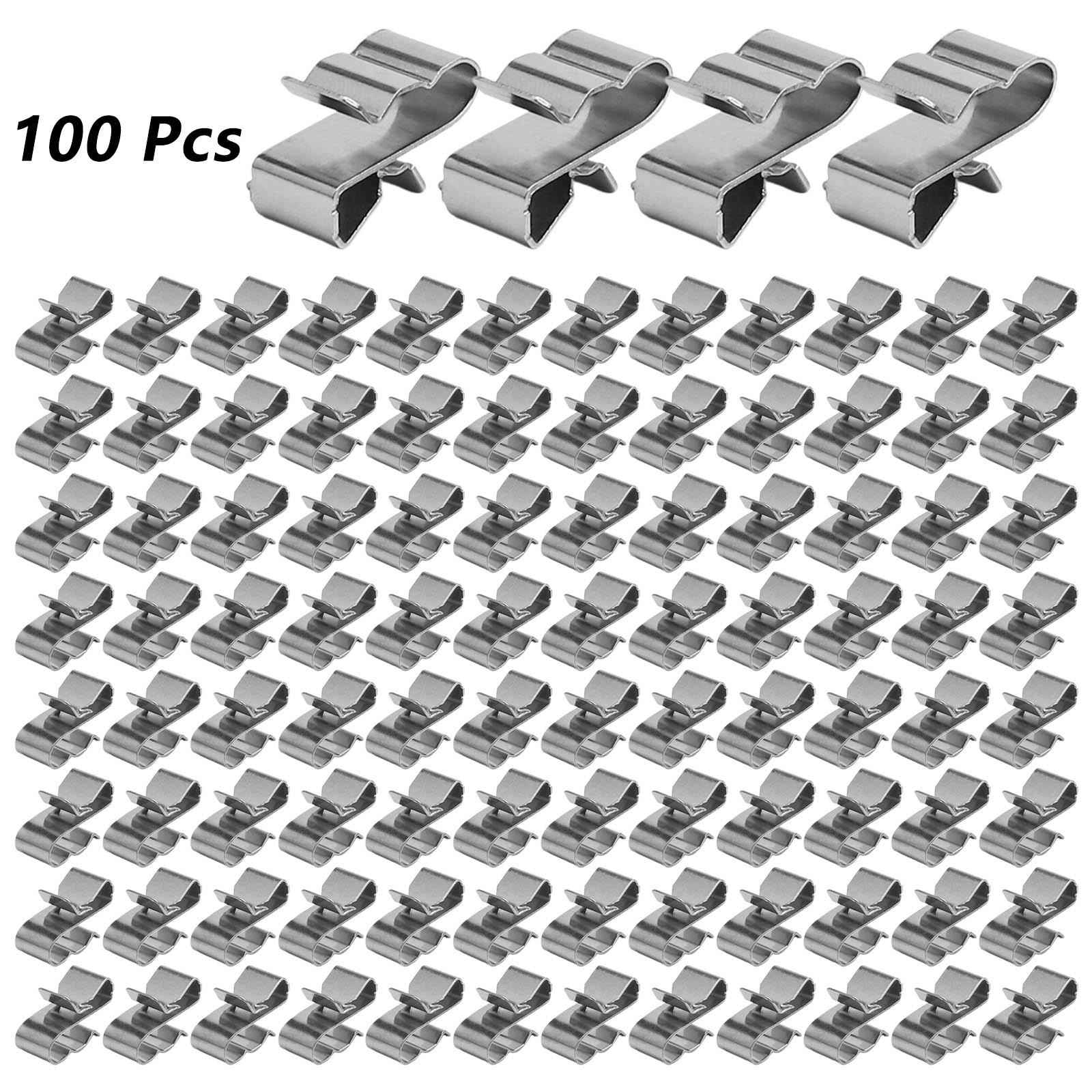 

Кабельный зажим 100шт Нержавеющая сталь 304 ING-SCC-4S-2 Серебристый