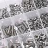 176pcs Stainless Steel M6, M8, M10 Bolts and Nuts Set with Washers - Heavy Duty Industrial Fasteners