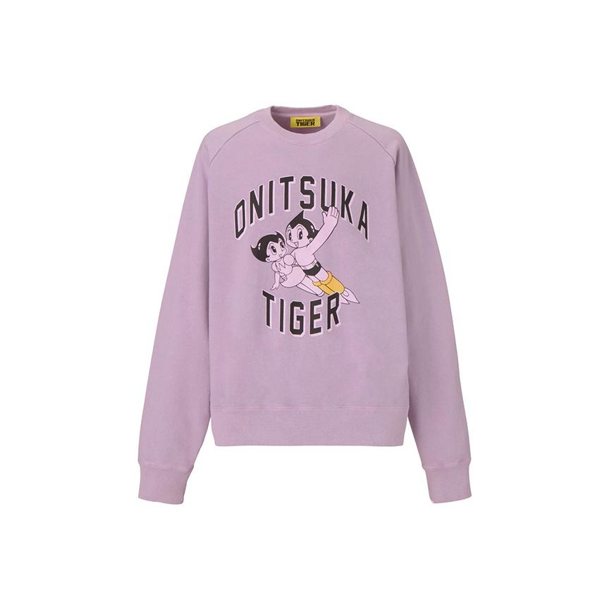

ONITSUKA TIGER X Astro Boy Выстиранный Свитшот Модный Повседневный Свитер Унисекс топы Фиолетовый 2183B566-500 XS