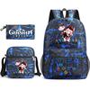 Three-piece Backpack Versatile High School Travel Bag