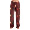 Women's Christmas Print Plush Casual Pants Cozy Holiday Pants for Winter Everyday Wear