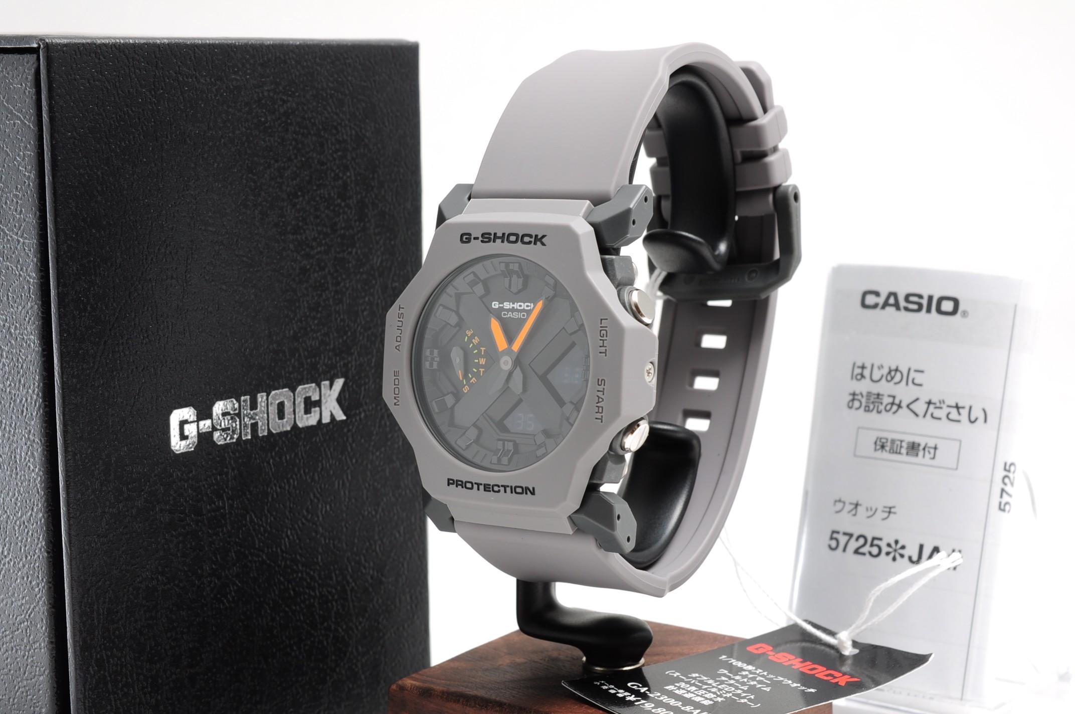 

CASIO G-SHOCK GA-2300-8AJF Серия Минимальные Аналого-цифровые Мужские Часы Серые НОВЫЕ КОРОБКА