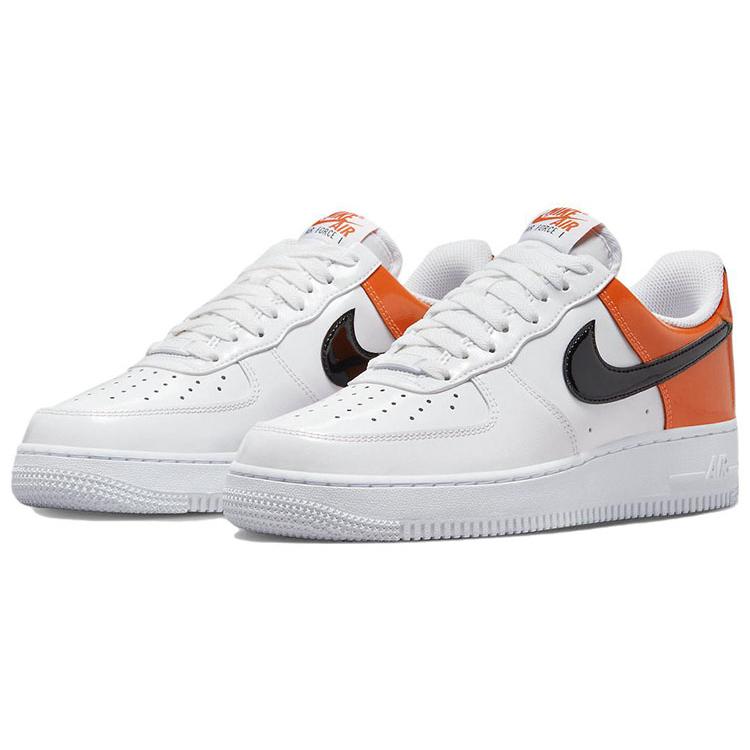 New Nike Air Force 1 Low '07 Essential White/Brilliant Orange Women's DJ9942-103
