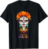 Day of the Dead Lady Sugar Skull Dia De Los Muertos T-Shirt