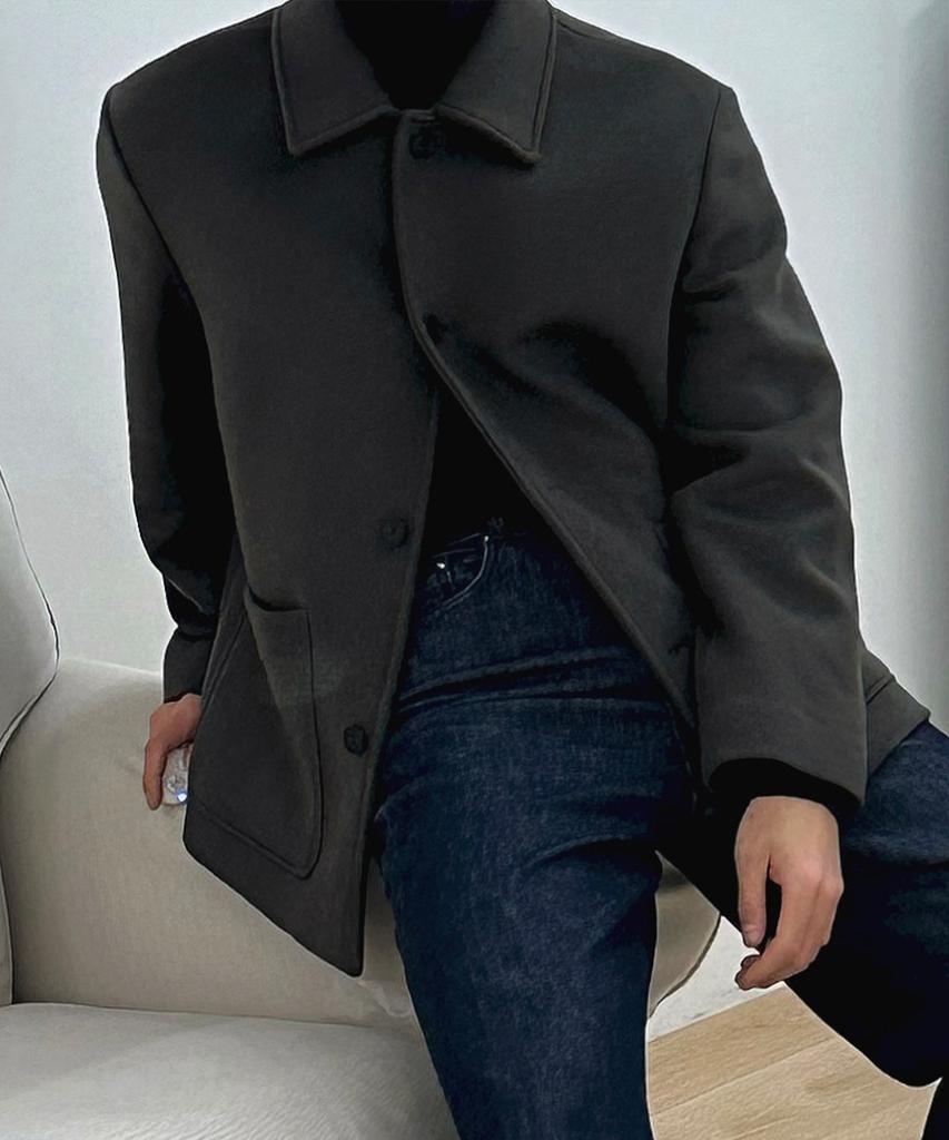 Mindbridge [On] Do Good_Cashmere Semi-Overfit Half Coat - 3 Colors