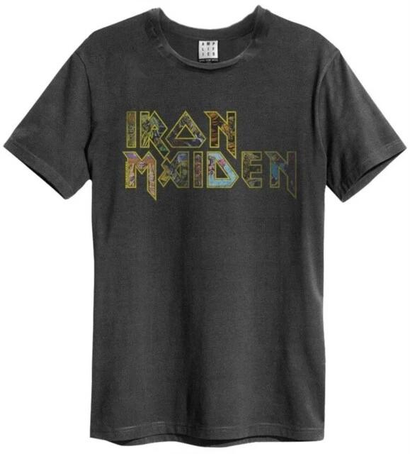 Футболка Iron Maiden Eddies Logo Amplified Vintage Charcoal S