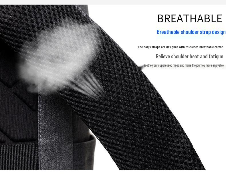 Módní velkokapacitní multifunkční batoh na notebook pro studenty a dojíždějící