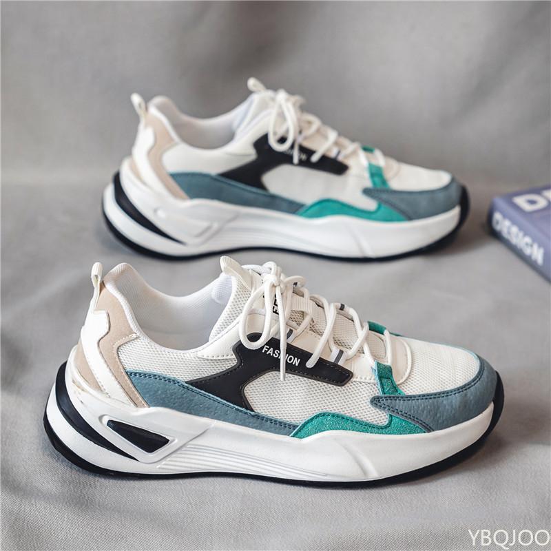 Men Casual Sports Spring Autumn Shoes Fashion Comfortable New fashionable versatile color blocked men s spring autumn simple thick soled 43