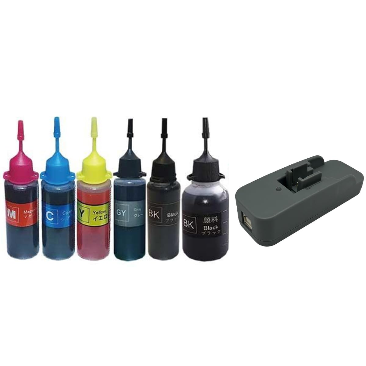 

BellColor Compatible Ink Bottle Refills for Canon PIXUS and PIXUS Set BCI-350, BCI-351, XL, MG7530, MG7130, 6-Color