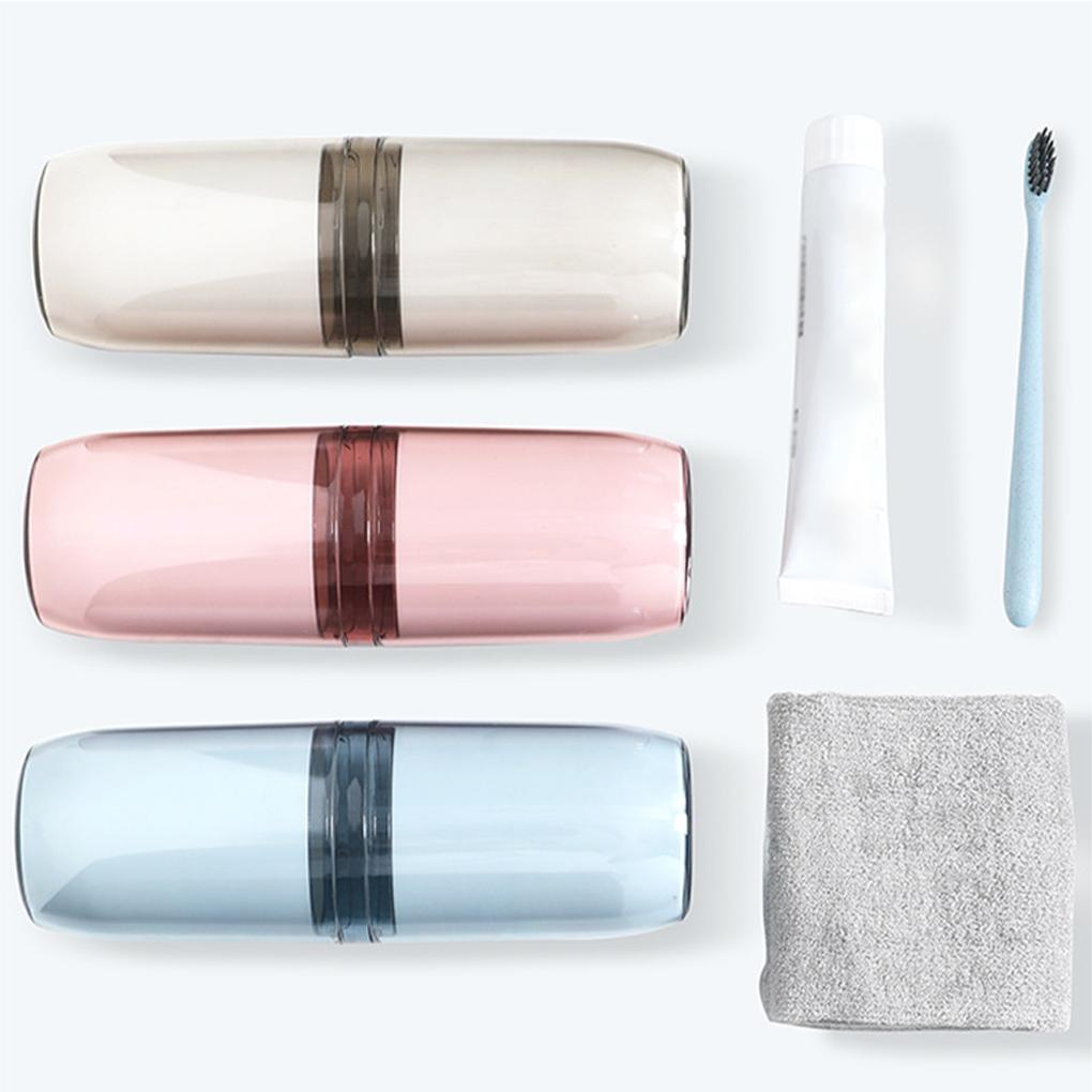 Toothbrush Case Portable Toothpaste Container Dust-Proof Sanitary Plastic Daily Use ple Toothburshes Holder College Hiking