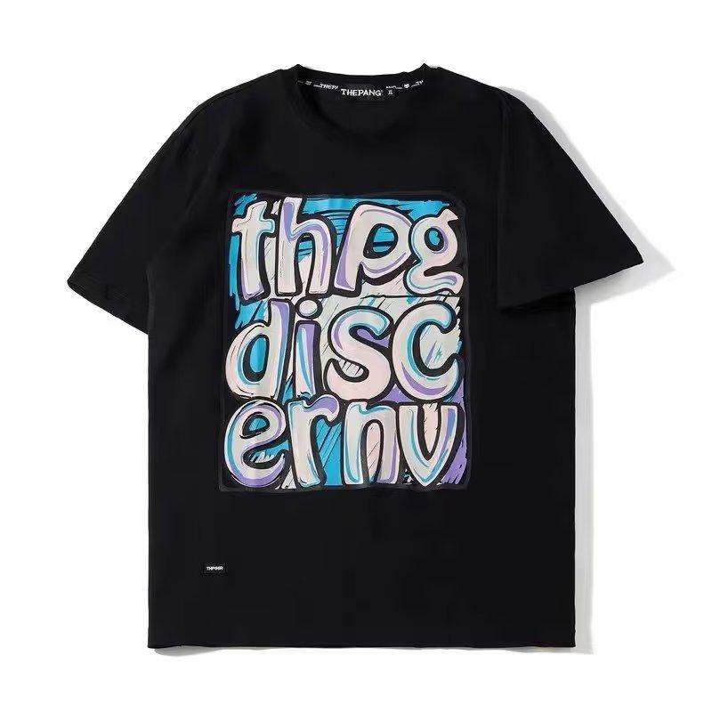 

Мужская летняя свободная футболка большого размера с короткими рукавами, повседневные мужские топы с принтом 8XL