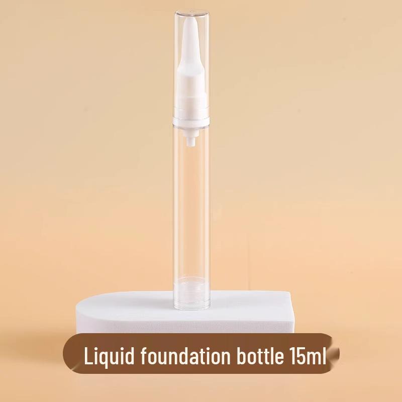 

Travel-Size Vacuum Duckbill Cosmetic Bottle Pen for Foundation, Lotion, or Eye Cream - Anti-Oxidation, Portable, Press-to-Dispense