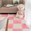 Children's Soft Velvet Patchwork Anti-Slip Play Mat for Bedroom or Bay Window
