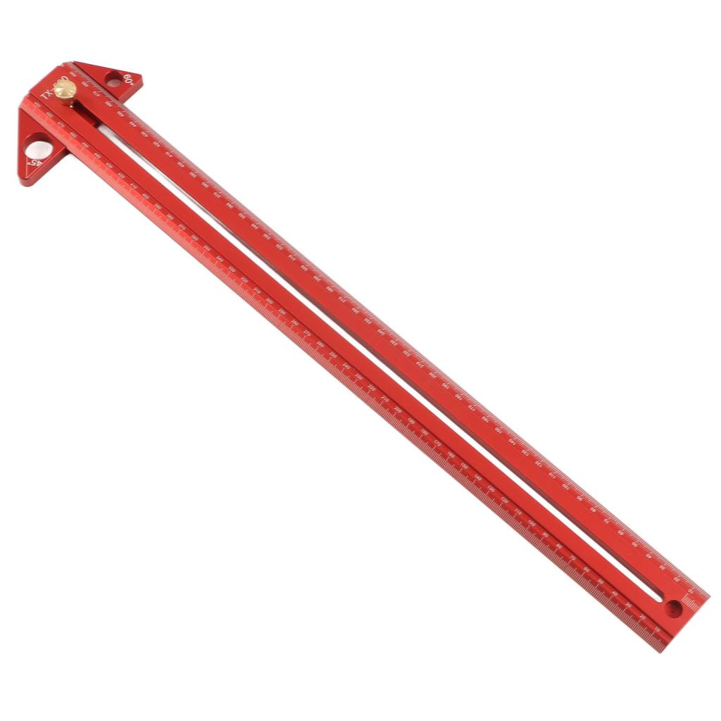 Woodworking T Track Ruler Multifunctional Aluminum Alloy Portable Wood Measuring Angle Ruler