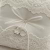 Soft Embroidered Rings Pillow European Romantics Bridal Wedding Holder Pillow for Memorable Ceremonies
