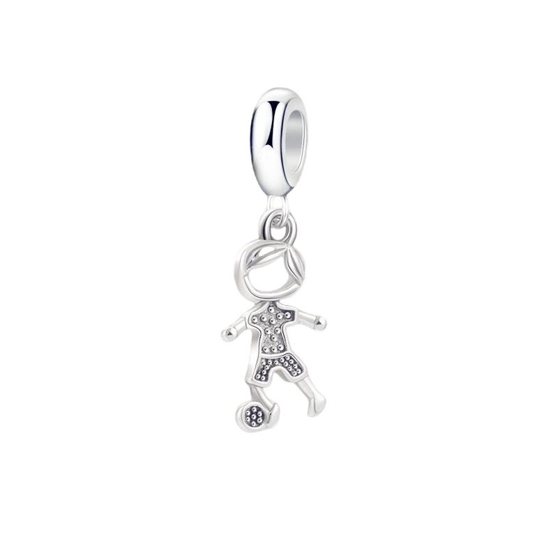 Cute Little Boy Little Girl Charm Beads Dangle Original Fit Copper Bracelet Necklace Beads For Diy Jewelry Women Gift
