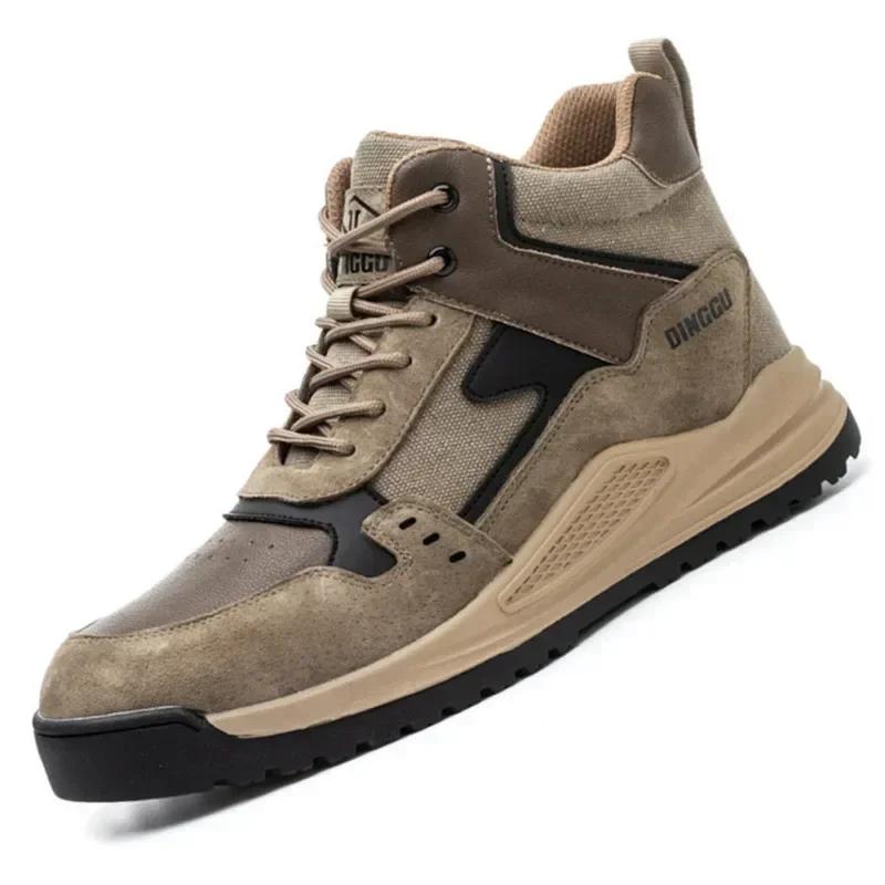 Bezpečnostní obuv Pánské pracovní tenisky s ocelovou špičkou Proti rozbití Proti propíchnutí Nezničitelné pracovní boty Ochranné bezpečnostní boty