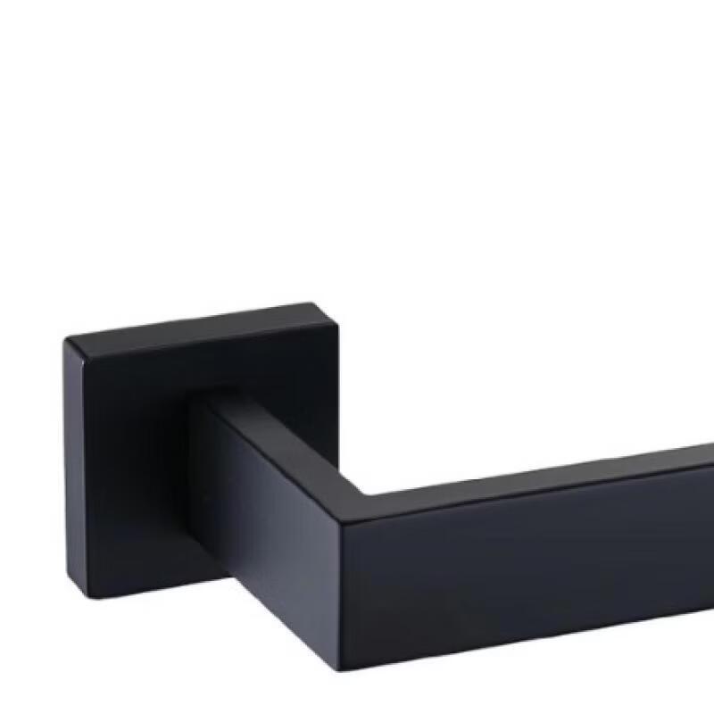 cmaos 60CM Black Stainless Steel Bathroom Single Towel Bar