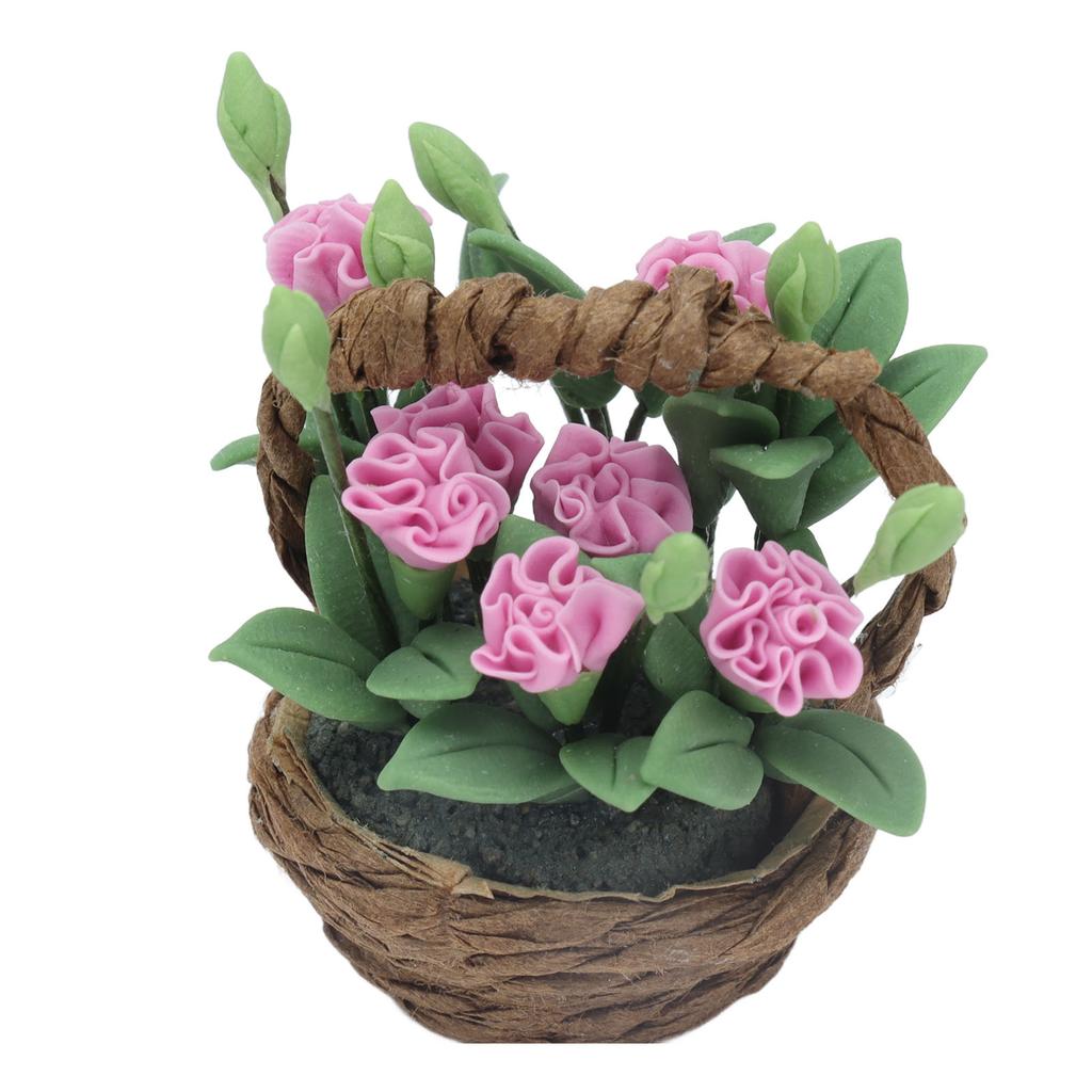 Miniature Flowers Exquisite Exterior Vivid Design Fine Workmanship Miniature Dollhouse Plants