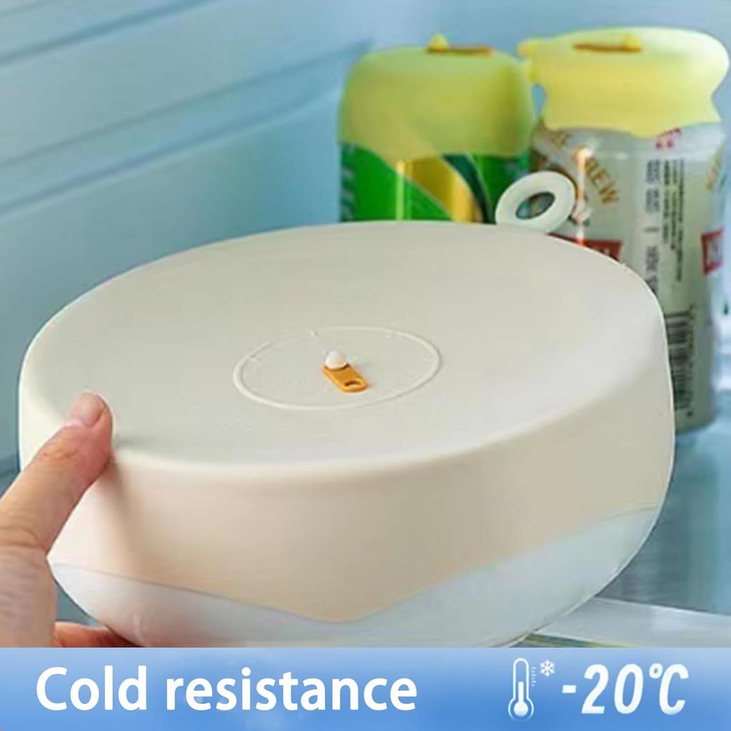 Universal reusable silicone stretch seal cover, food and fruit leftovers preservation cover, high temperature resistant microwave oven heating, soft,