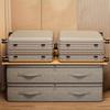 1 Large Under-bed Storage Box with Handles, Stackable Durable Non-woven Fabric Clothing Organizer, Space-saving Multifunctional Storage Solution