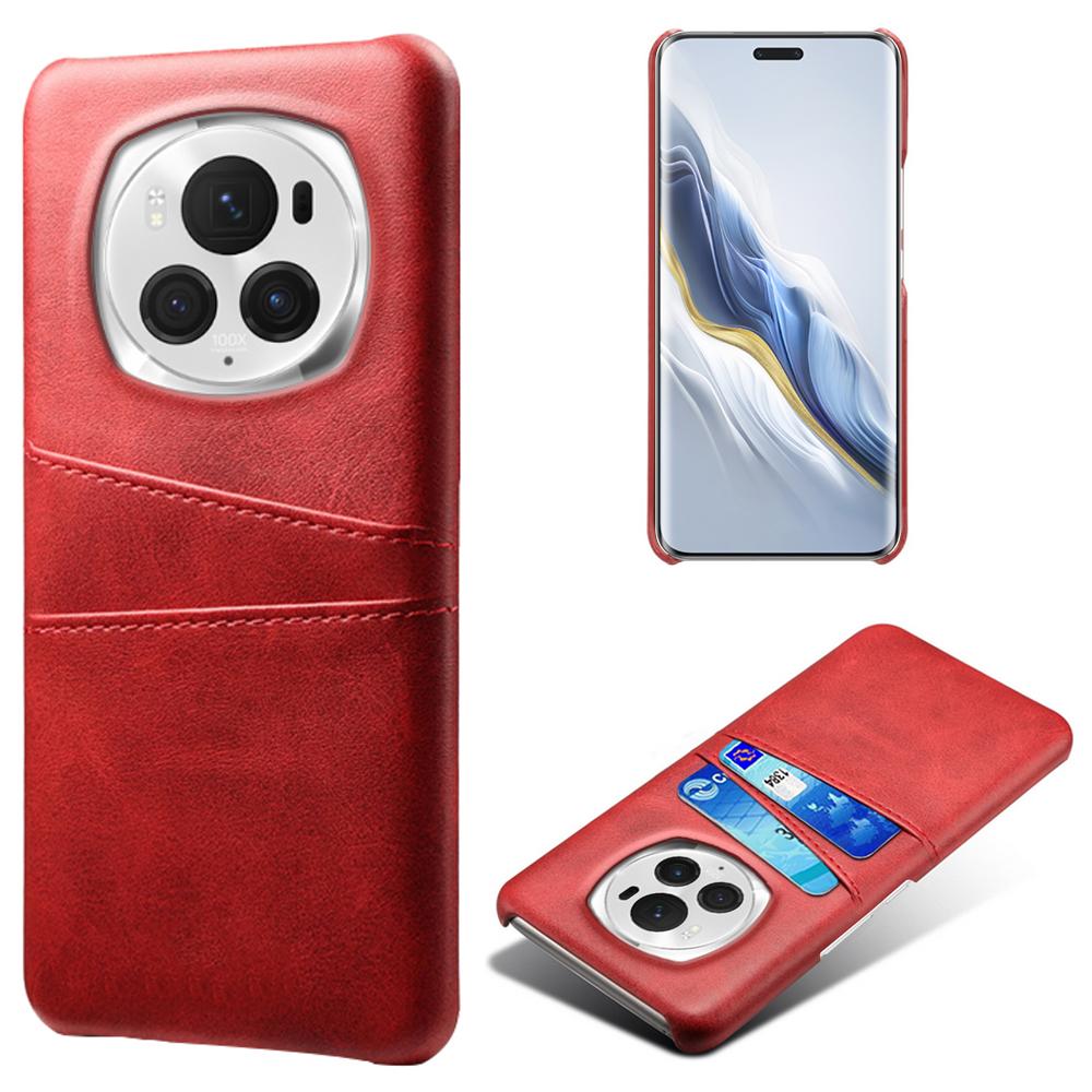 For Honor Magic6 Pro 5G Case Shockproof Leather Coated PC Phone Shell