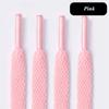 White Flat Sport Shoelaces Thick Non-Elastic Sneaker Lace for Women Leisure Shoe String Accessories