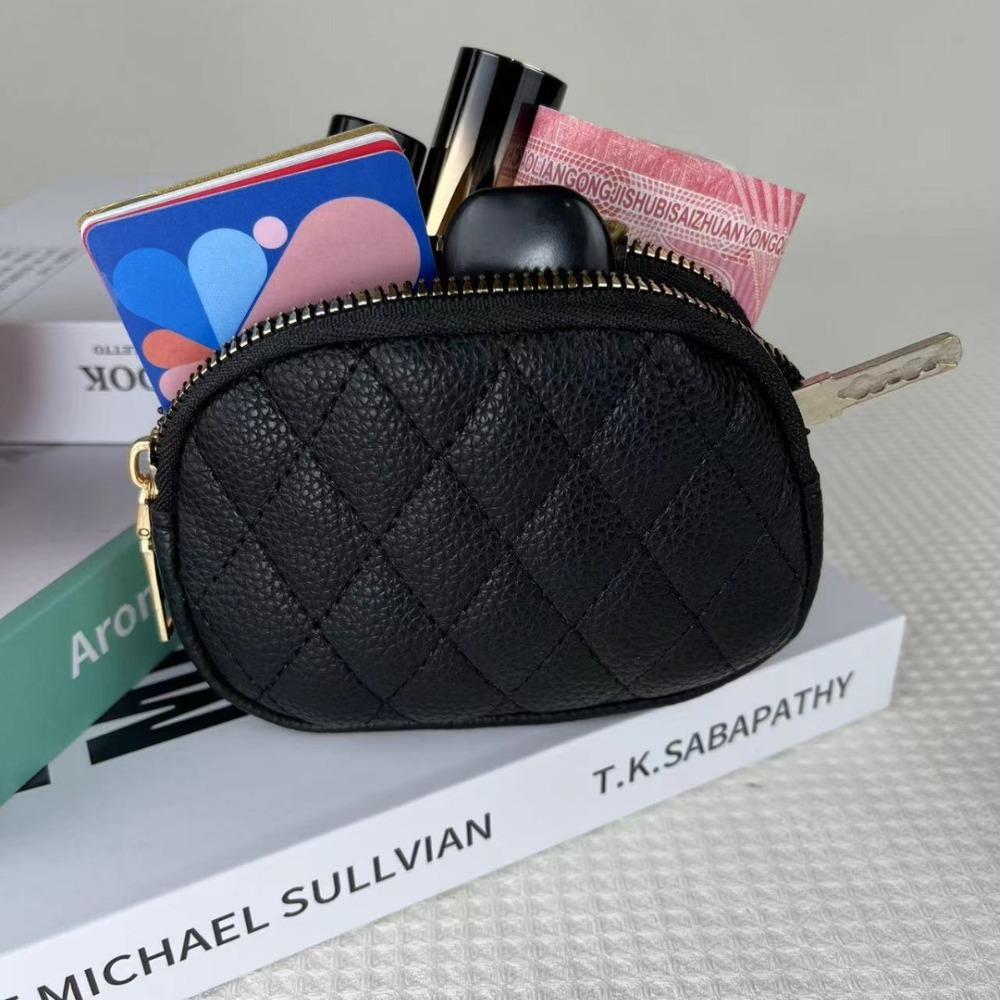 

PU Leather Lady s Coin Purse Zipper Clutch Bag New Key Lipstick Bag Mom s Gift розовый