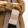 COACH 19 Brand logo zipper closure Coated canvas Wallet Regular Women's Sand sand color