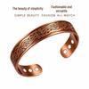 Magnetic Retro Eagle Bracelet & Ring Set In Red Copper Finish