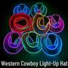 LED Glowing Cowboy Hat: Halloween & Christmas Decoration Gift