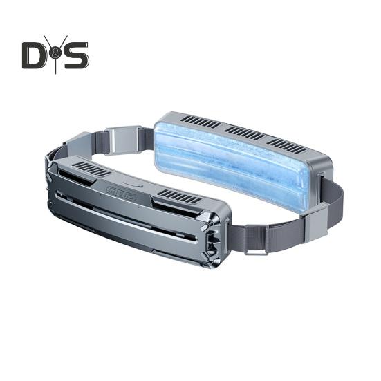 

Портативный охлаждающий вентилятор на поясе с регулируемой скоростью ветра, мощный поток воздуха, низкий уровень шума, перезаряжаемый персональный вентилятор на поясе, вентилятор с креплением на ремень темно-серого