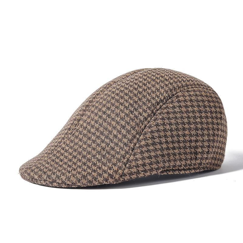 Cowboystoff Andetungehatt Herre Retro Fremoverlue Englandstil Beret Herre- og damehatt