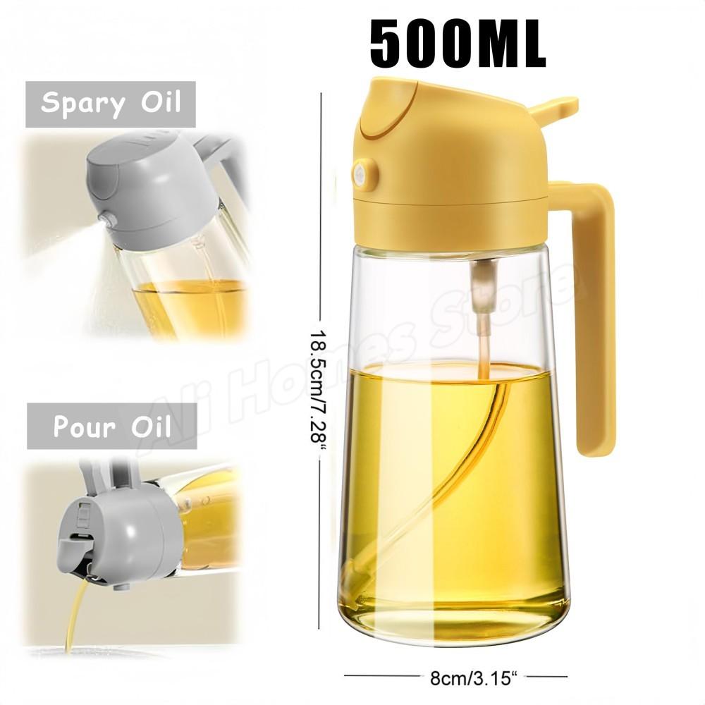 21pc Oil Sprayer Spray for 2 in 1 500ml Oil Sprayer  Pourer Plastic Spray Bottle Kitchen Gadget Sets Accessories Camping BBQ