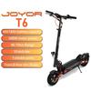 Joyor T6 600W Foldable Electric Scooter, 48V 18Ah Battery, 70KM Range, 25.6kg Lightweight, for Commuting