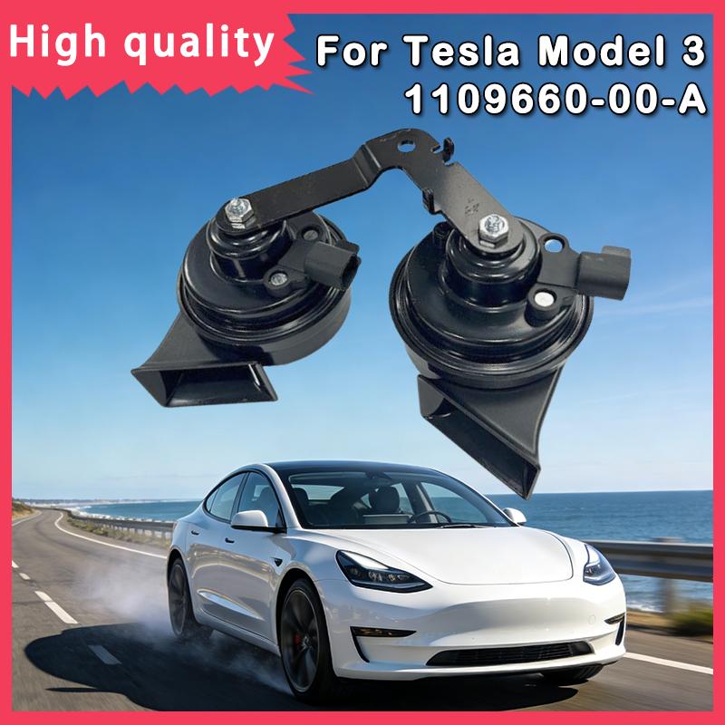 1109660-00-A For Tesla Model 3 Car Horns Replacement Spare Double Whistle Sound Brand 1109660 110966000A New Parts Accessories