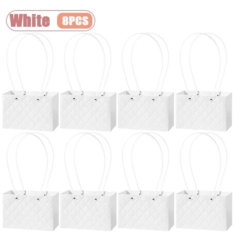 1-10PCS Reusable Waterproof Flower Gift Tote Bag Portable Floral Packaging Bag for Wedding Birthday Party Bouquet ArrangementUse