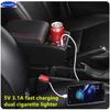 Pudełko na podłokietnik samochodowy do Ford Focus 3 Mk3 2011 2012 2013 2014 2015 2016 2017 2018 2019 2020 Podłokietnik Pudełko do przechowywania na konsoli środkowej