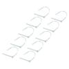 10Pcs Safety Coupler Pin with Anti Lost Chain 6 X 70mm Stainless Steel Shaft Locking Pin for ATV