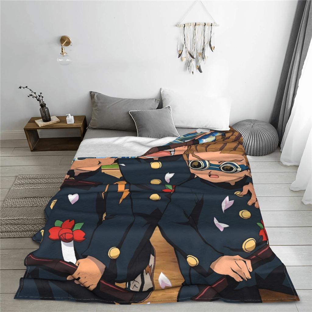 Inazuma Eleven Axel Blaz Gouenji  Plush Blankets Girls Boys  Flannel Throw Blanket Bed Soft Customized Quality Bedspread Gift