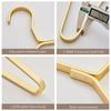 1/4pcs Widen Metal Coat Hangers,Light Luxury Aluminum Alloy Clothes Hanger for Suits Sweater,Household Closet Organizer Rack