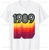 36 Year Old Made in 1989 Floral 36th Birthday Gifts Women TShirt Print Original Design Gifts T Shirts Casual Camisas Streetwear