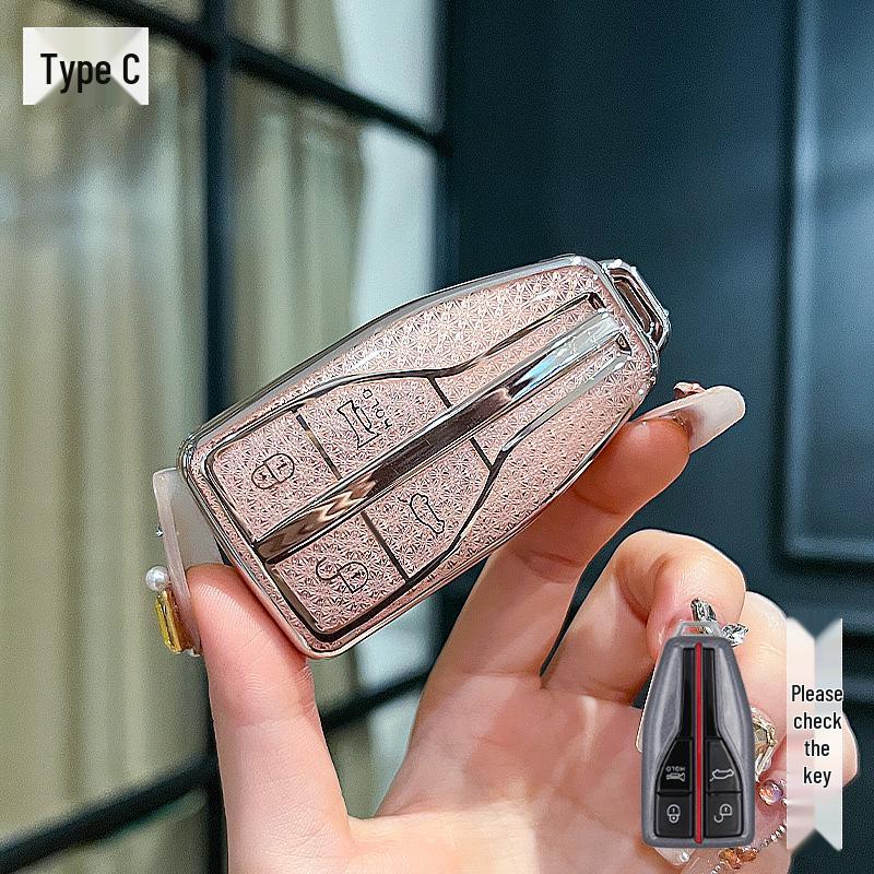 Custom Key Case for Hongqi Models: HS5, H5, H9, EQM5, H6, HS7 - Premium Design for Men and Women