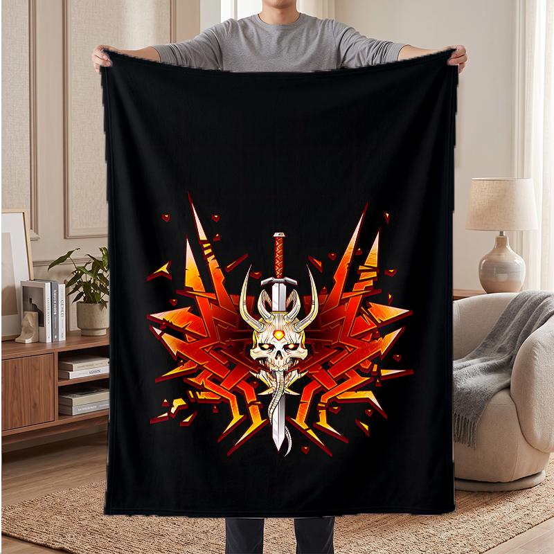 Doom Weiche Warme Flanelldecken Bequeme Decke für Heimdekoration Geschenke