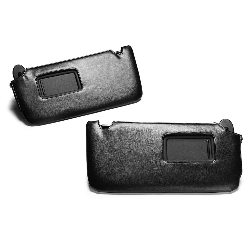 Quilted Black Sun Visor Cover for Toyota June DAD Garson D.A.D Alphard/Vellfire (ALPHARD/VELLFIRE) Models