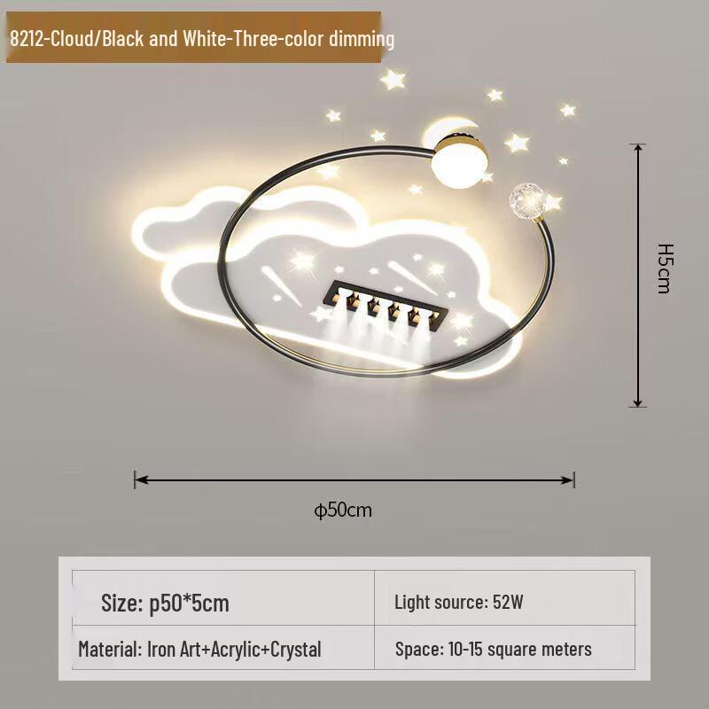 NuFeng Modern Cloud LED Ceiling Light with Voice & Remote Control