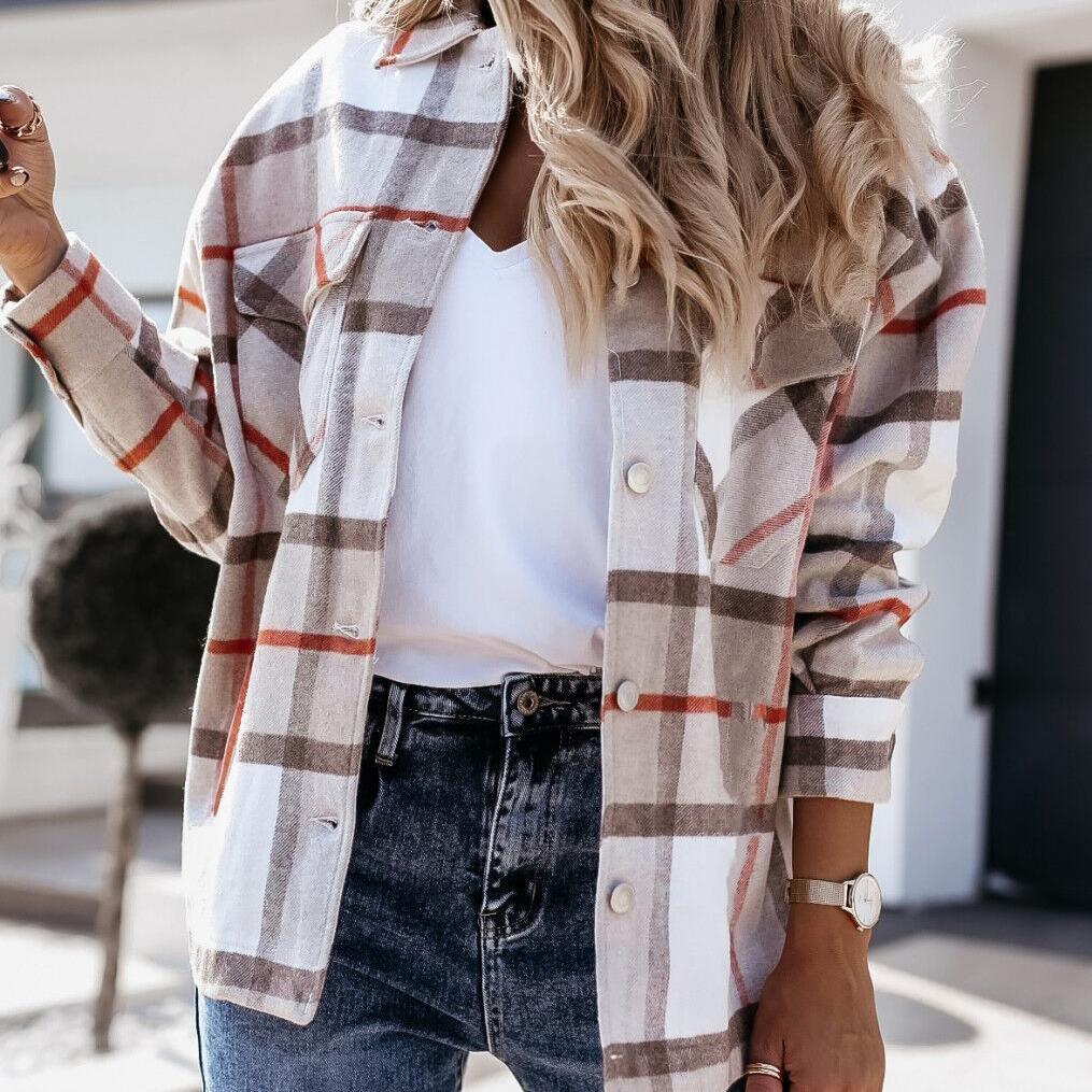 Buy Shirts for Women Plaid Long Sleeve 